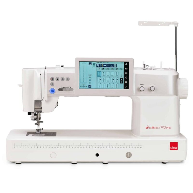Elna eXcellence 792PRO sewing machine with intuitive control layout