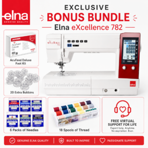 Elna eXcellenece 782 sewing machine bonus bundle
