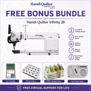 Handi Quilter Infinity 28 longarm bonus bundle