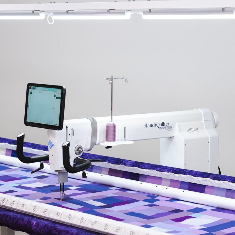Handi Quilter Infinity 28 longarm machine for sale buy online Handi Quilter Infinity 28 built for extended quilting sessions