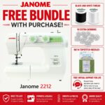 Janome 2212 sewing machine bonus bundle