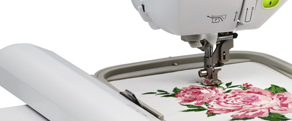 Brother NS1150E Embroidery Machine with bright LED lighting