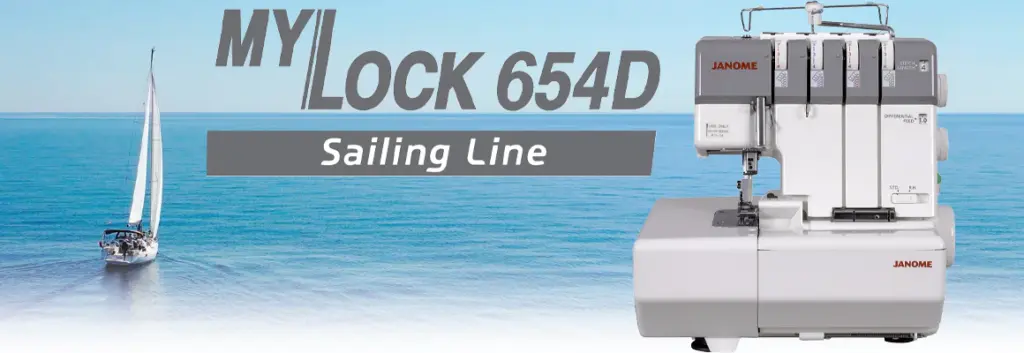 Janome MyLock 654D Sailing Line perfect for beginners