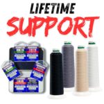 Free bundle included with the purchase of a serger machine