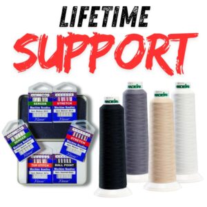 Free bundle included with the purchase of a serger machine