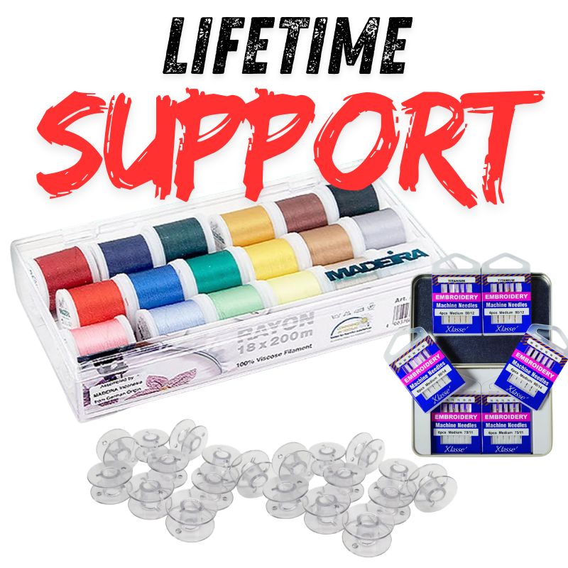 Embroidery Bundle Free bundle included with the purchase of a embroidery machine