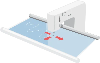 Grace Company Q Zone Hoop Frame offers flexible quilting options