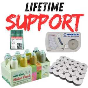 Free bundle included with the purchase of a longarm machine