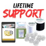 Free bundle included with the purchase of a Baby Lock sewing machine