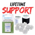 Free bundle included with the purchase of a sewing machine