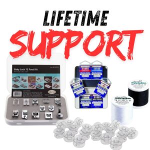 Free bundle included with the purchase of a sewing machines