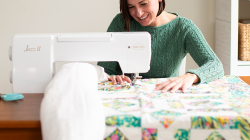 Baby Lock Jazz II sewing machine with built in stitches