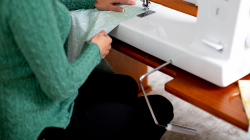 Baby Lock Jazz II sewing machine with smooth fabric feeding
