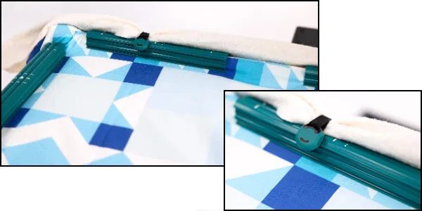 Grace Company Mini Quilter enhances fabric handling during quilting