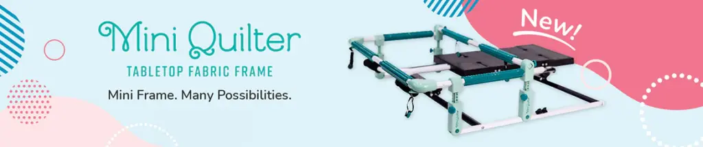 Grace Company Mini Quilter quilting machine setup for small spaces