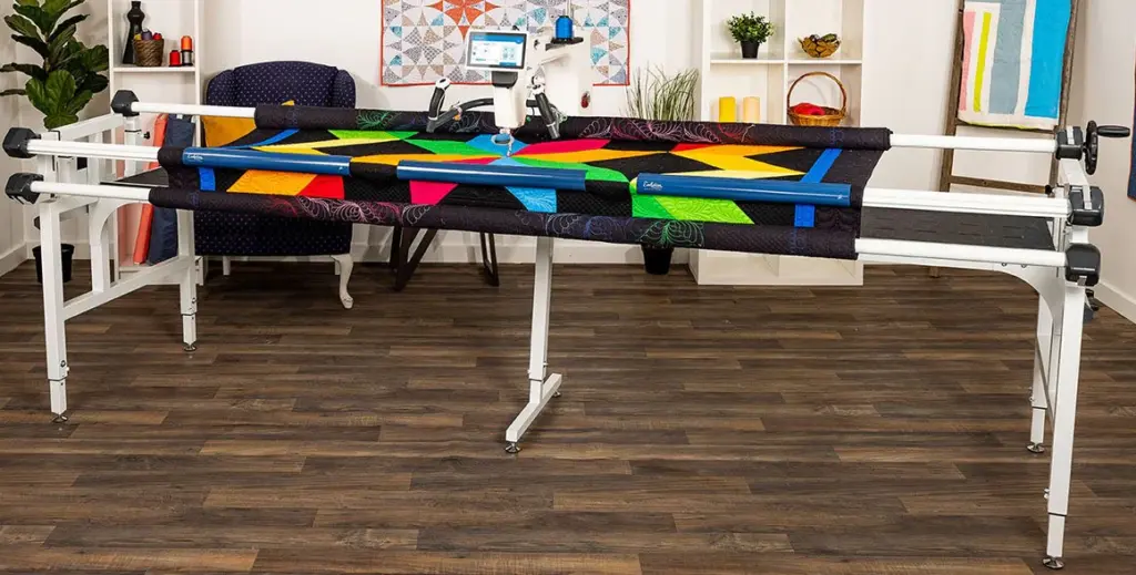 Grace Company Quilters Evolution Elite Rolling Frame perfect for easy quilting