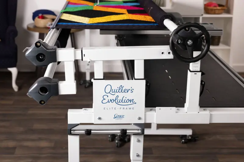 Grace Company Quilters Evolution Elite Rolling Frame includes stable frame structure