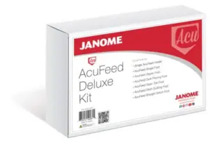 Janome acufeed deluxe foot kit for Continental M6, Continental M8 Professional, Horizon Memory Craft 8200QCP Special Edition, Horizon Memory Craft 9410QC, Horizon Memory Craft 9450QCP, Horizon Memory Craft 9480QCP, Memory Craft 6700P, Skyline S6 Anniversary Edition, Skyline S7 Anniversary Edition, and Skyline S9