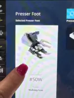 BERNINA #50W Three Sole Walking Foot with Seam Guide 9mm