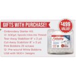 Free bundle included with the purchase of a Janome 9850 Limited Edition machine