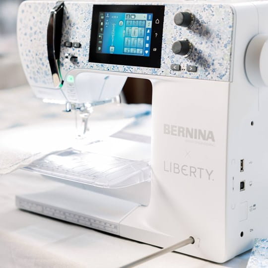 BERNINA 495 Liberty Edition sewing machine with spacious sewing workspace available today