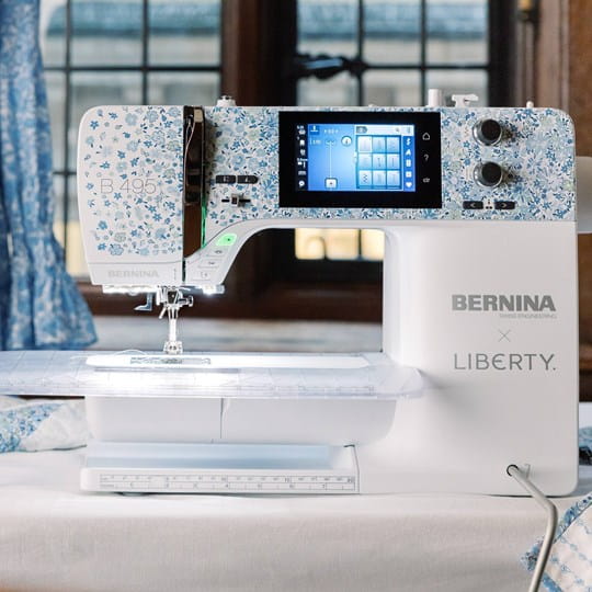 BERNINA 495 Liberty Edition sewing machine with decorative stitch collection included today
