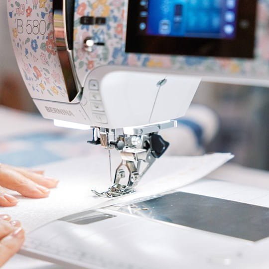 BERNINA 580 Liberty Edition sewing machine with color touchscreen display included today