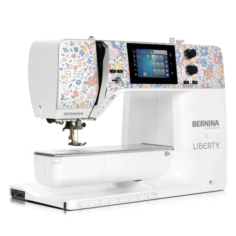 BERNINA 580 Liberty Edition includes programmable stitches for endless sewing creativity today