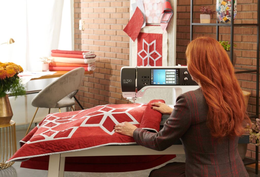 BERNINA 790 ULTRA includes decorative stitches for limitless sewing creativity every day