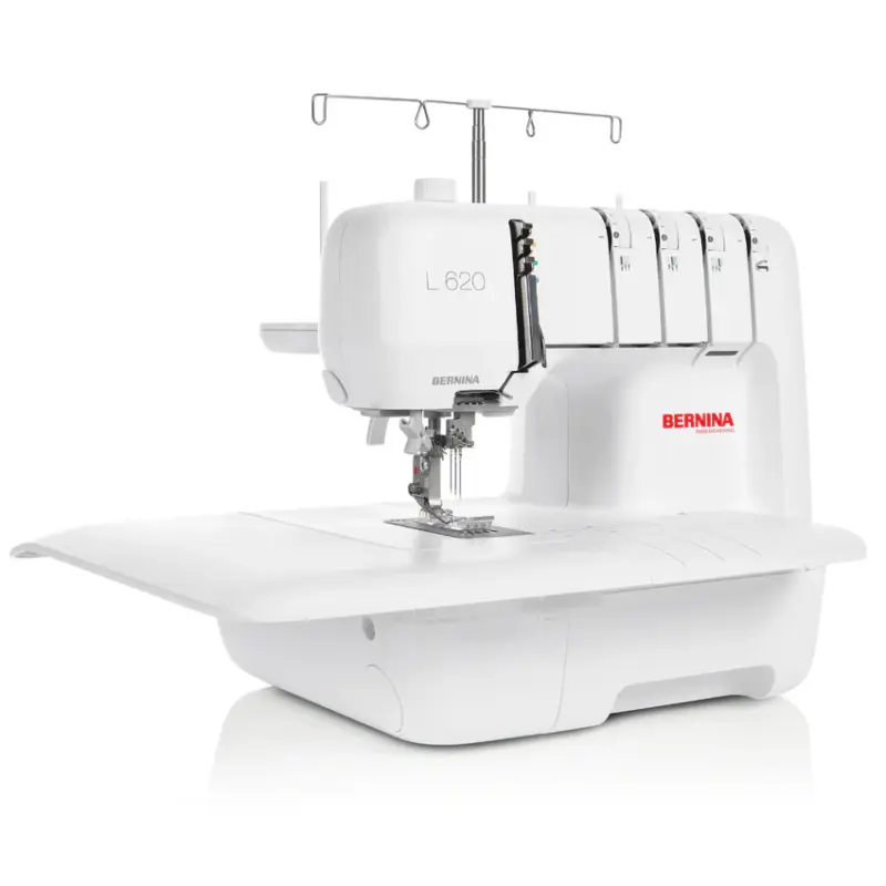 BERNINA L 620 Coverstitch includes bright workspace lighting for better visibility always