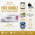 Baby Lock Luna sewing and embroidery machine bonus bundle