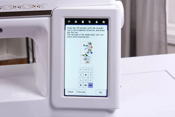 Baby Lock Luna machine with built in embroidery designs included today available