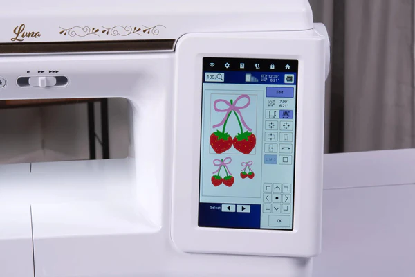 Baby Lock Luna machine offers smooth fabric feeding across multiple fabric types consistently today