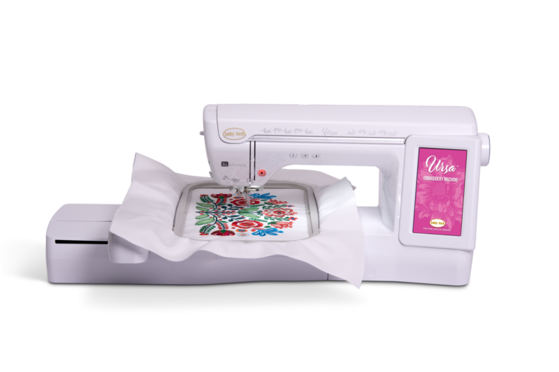 Baby Lock Ursa machine with couching embroidery capabilities included today always available