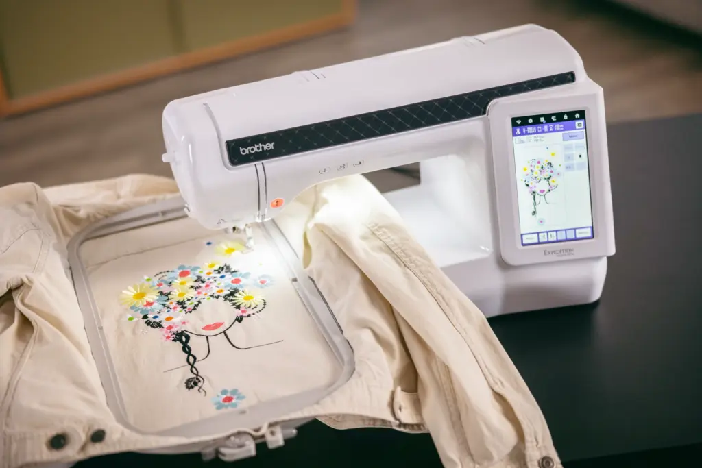 Brother Expedition BX1e embroidery only machine with premium embroidery performance included today