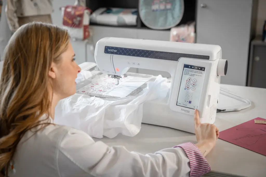 Brother Expedition BX1e embroidery only machine perfect for custom embroidery projects today