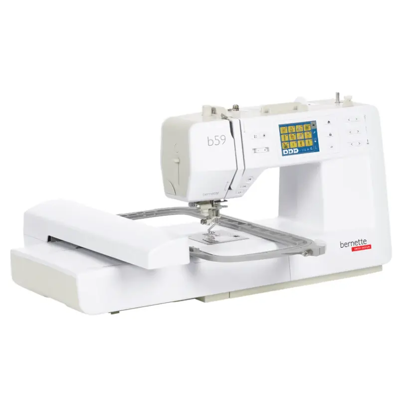 bernette 59 sewing embroidery machine with intuitive touchscreen controls included today