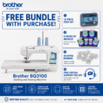 Brother BQ3100 sewing and quilting machine bonus bundle